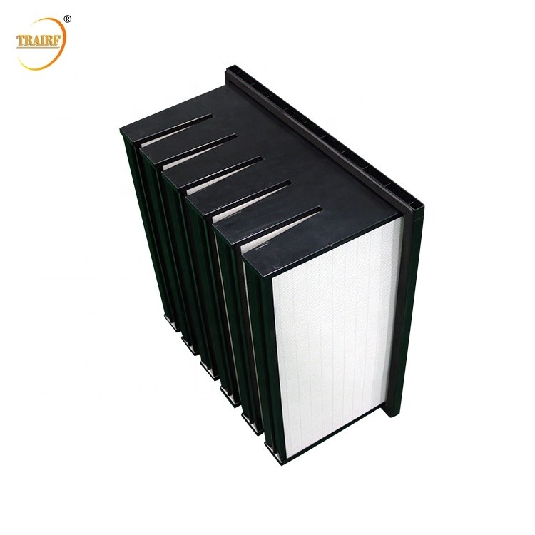 Воздушный фильтр фильтра HEPA банка средств массовой информации 24x24x12 v Microfine пластиковой рамки ABS стеклянный