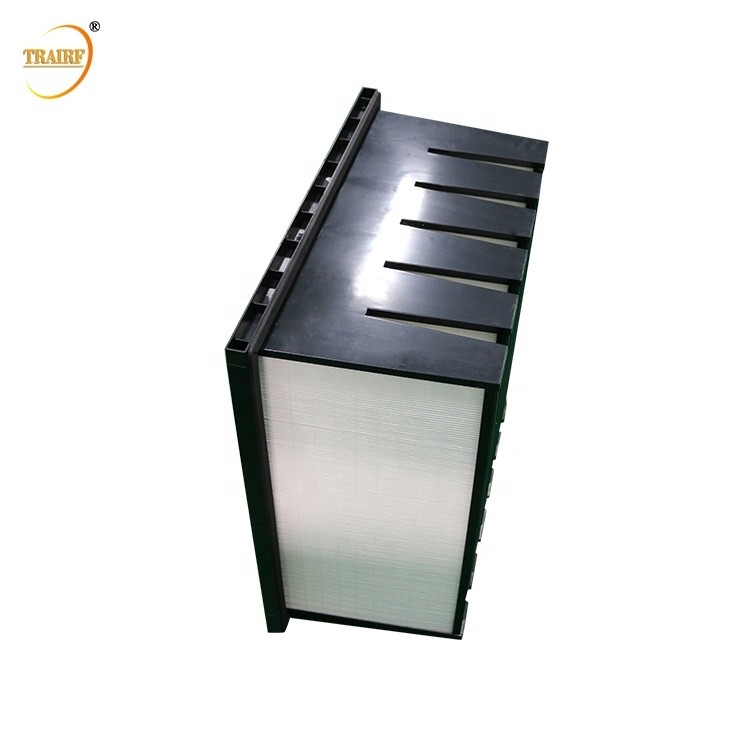 Воздушный фильтр фильтра HEPA банка средств массовой информации 24x24x12 v Microfine пластиковой рамки ABS стеклянный